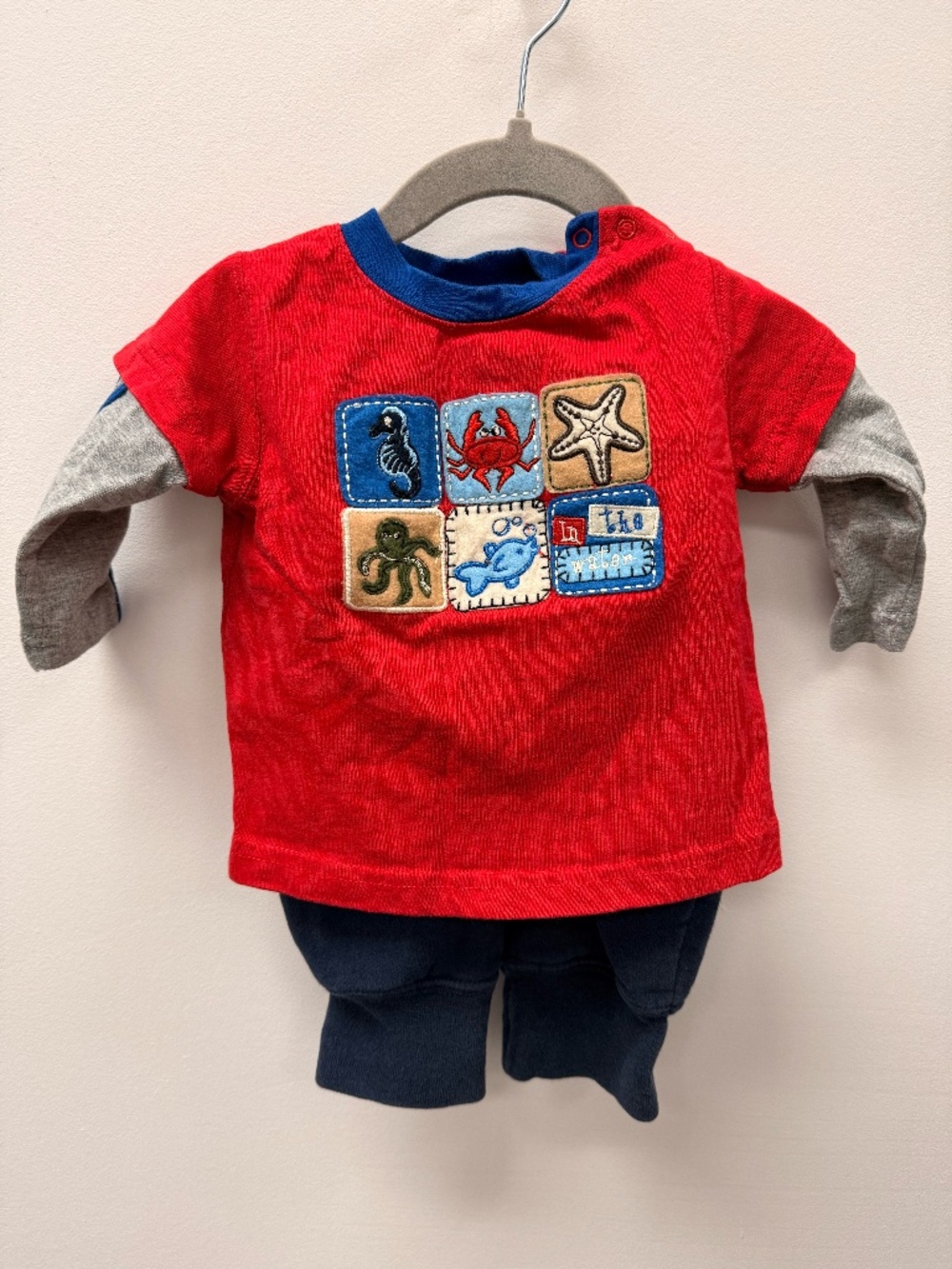 CHEROKEE BABY OCEAN CREATURES OUTFIT SIZE 3-6M